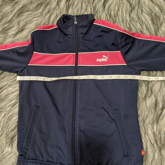 💗SOLD💗Puma navy and pink zippered jacket - Picture 5 of 7